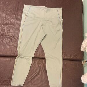 Nike Mint Leggings with Blue and Yellow Trim